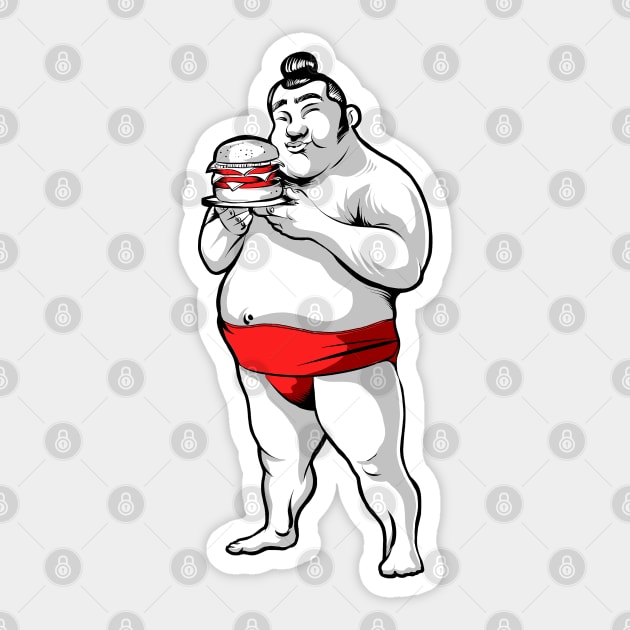 Sumo Sticker by Black Tee Inc